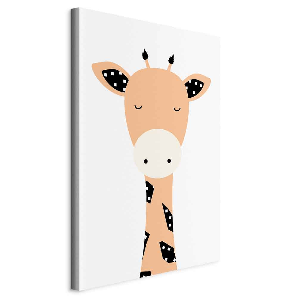 Funny Giraffe Animals Canvas Print