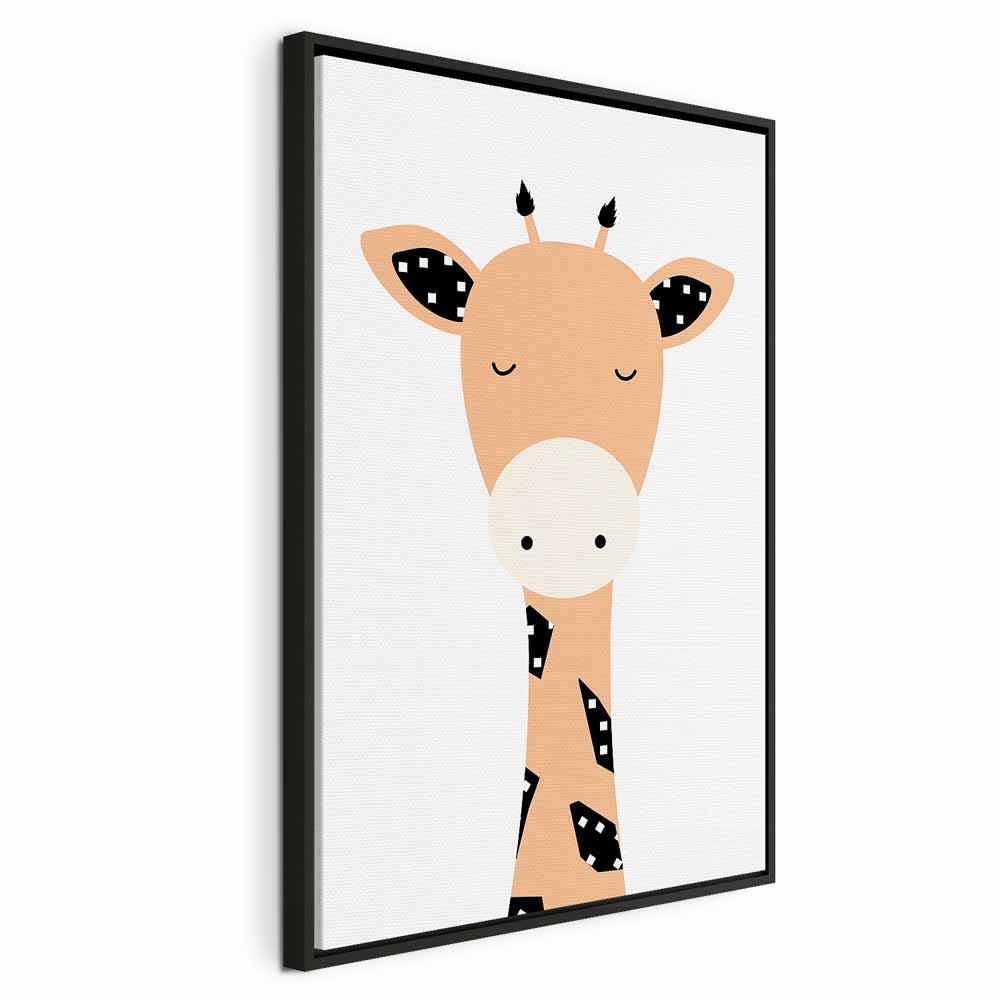 Funny Giraffe Animals Canvas Print