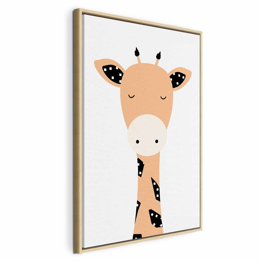 Funny Giraffe Animals Canvas Print