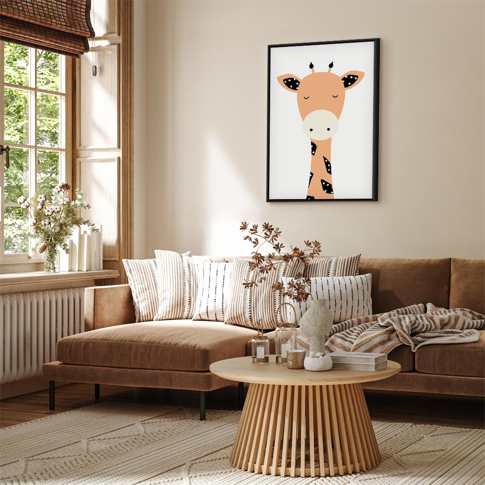 Funny Giraffe Animals Canvas Print