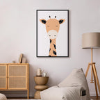 Funny Giraffe Animals Canvas Print