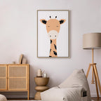 Funny Giraffe Animals Canvas Print