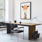 Funny Giraffe Animals Canvas Print