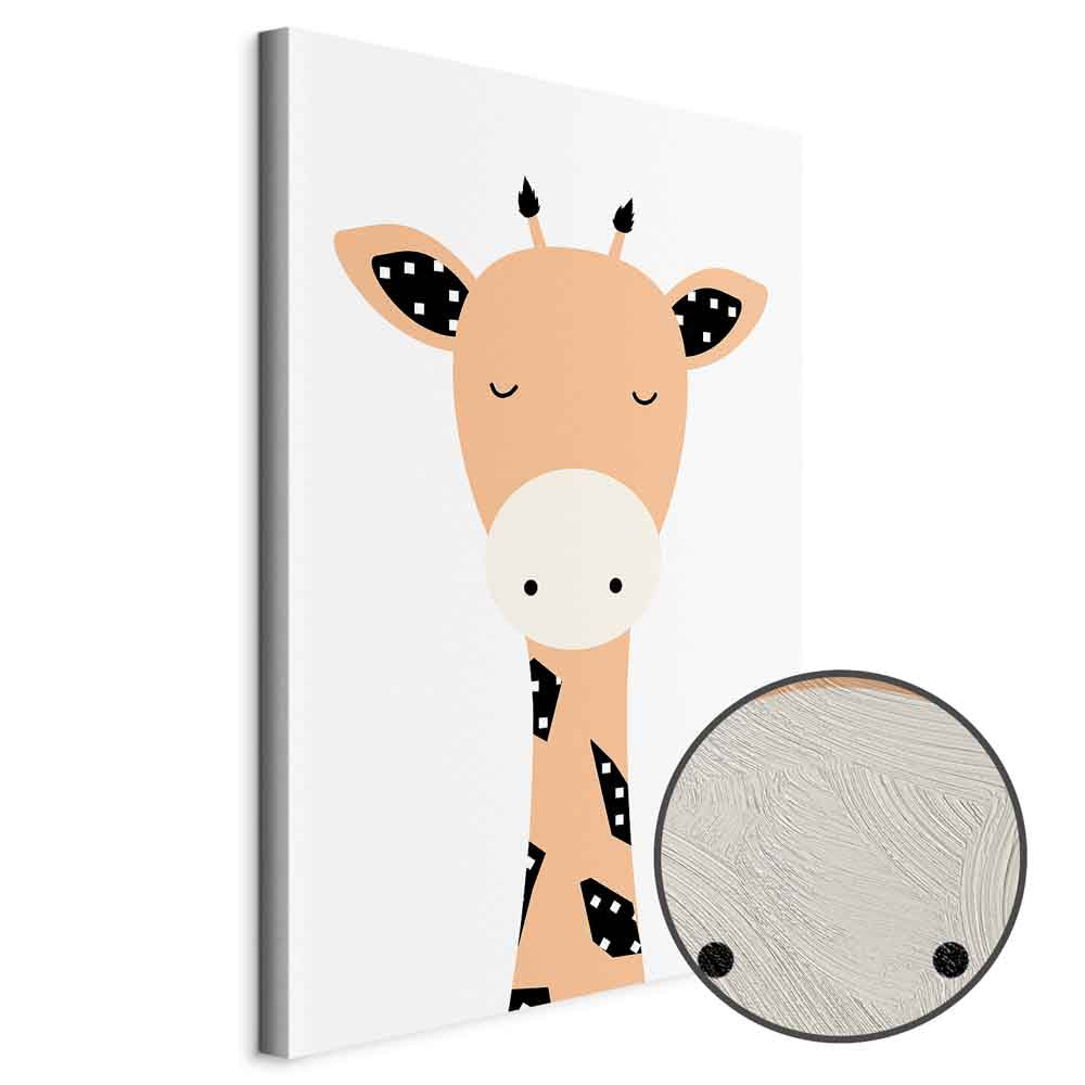 Funny Giraffe Animals Canvas Print