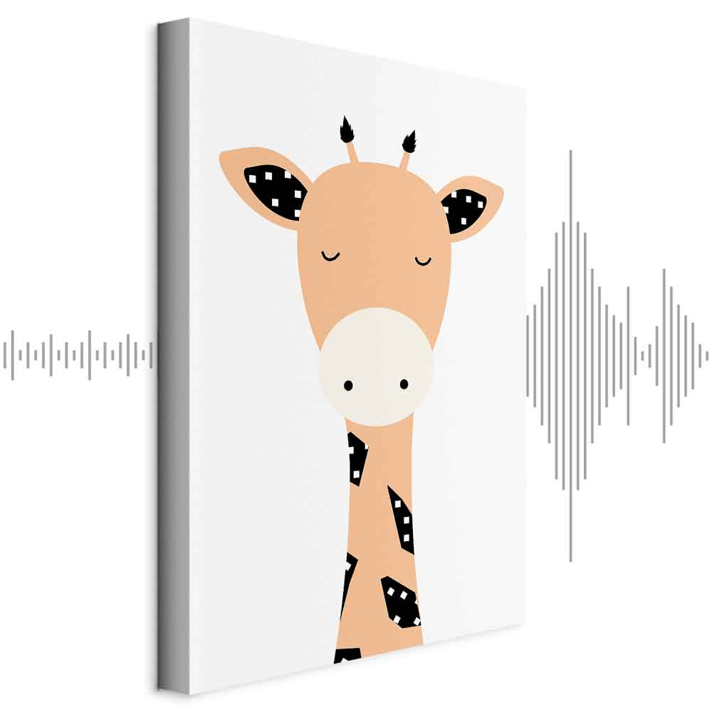 Funny Giraffe Animals Canvas Print