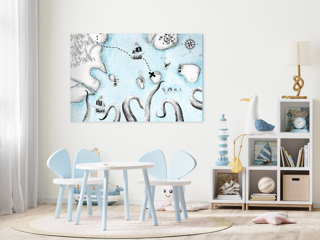 Canvas Print - Treasure Map Wide