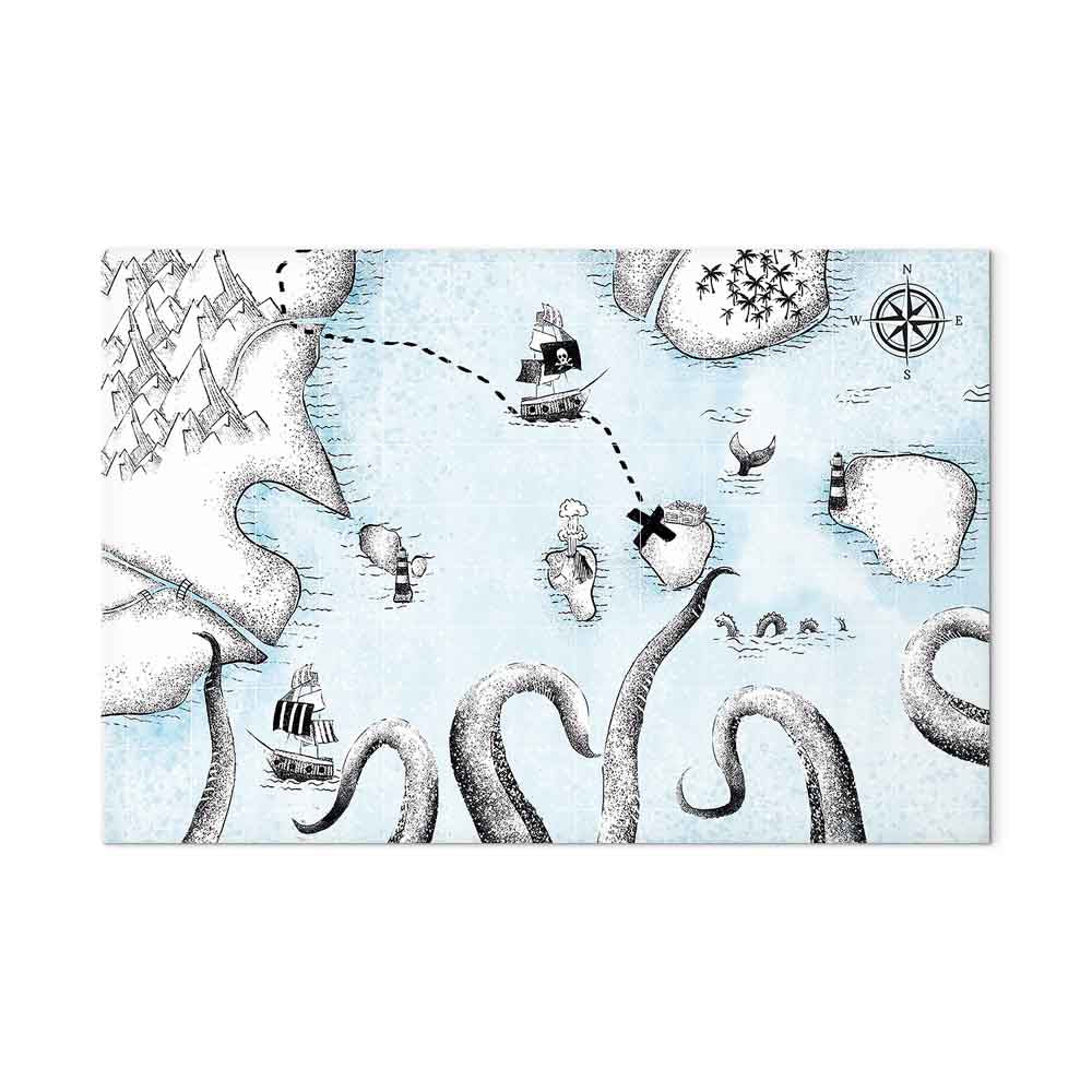 Treasure Map Fantasy Canvas Print