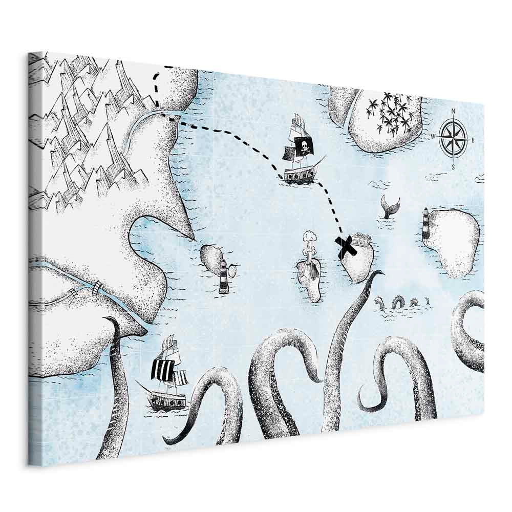 Treasure Map Fantasy Canvas Print