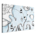 Treasure Map Fantasy Canvas Print
