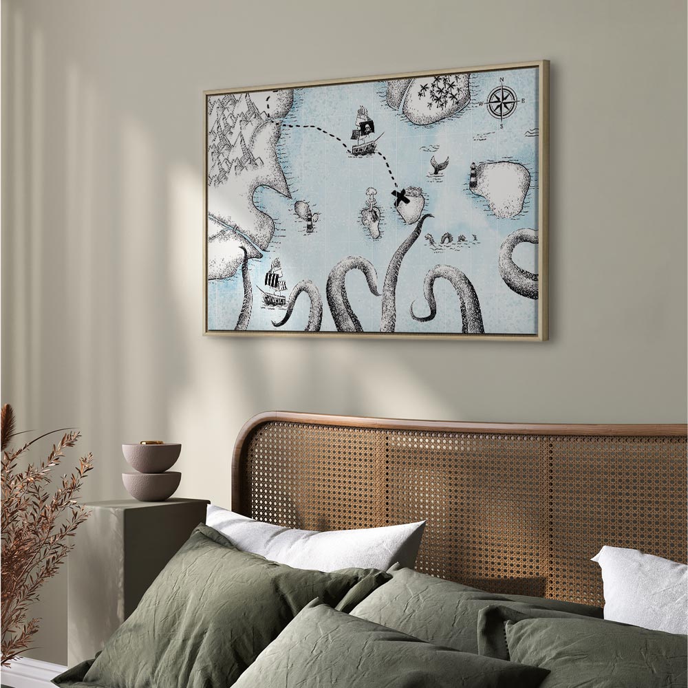 Treasure Map Fantasy Canvas Print