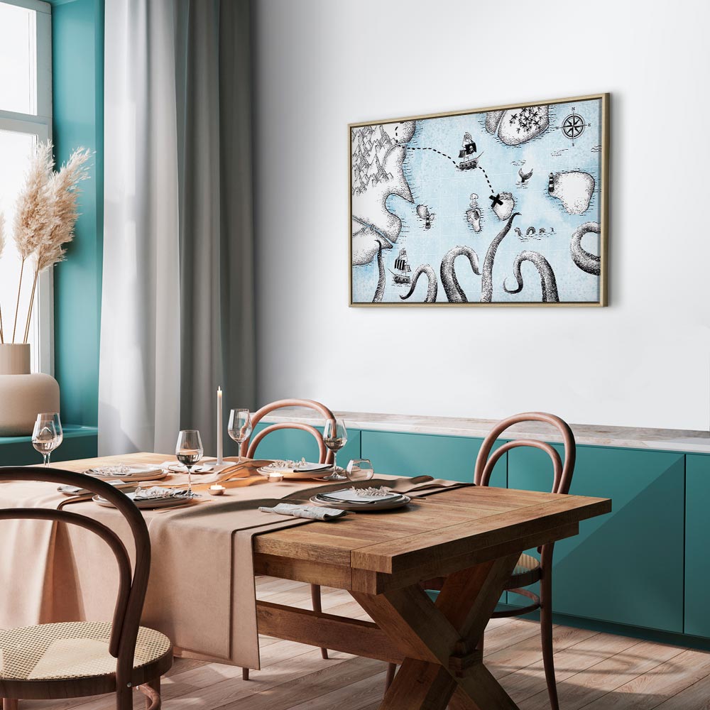 Treasure Map Fantasy Canvas Print