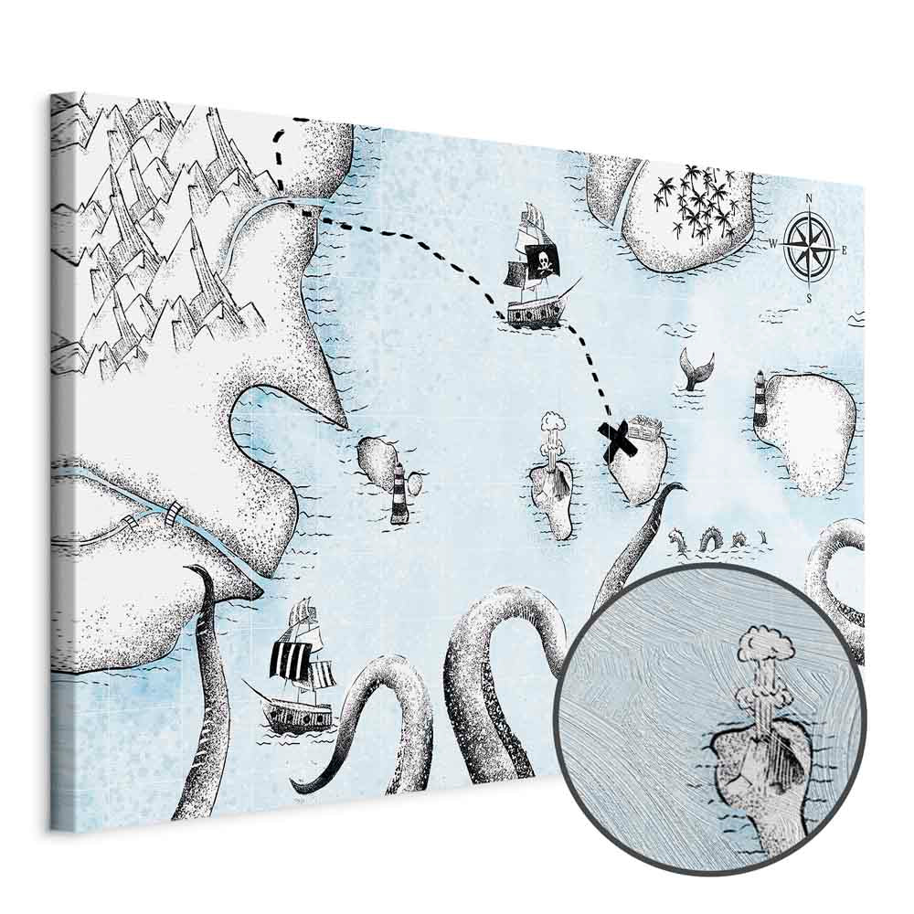 Treasure Map Fantasy Canvas Print