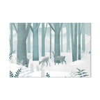 Fairy-Tale Forest Deer Fantasy Canvas Print