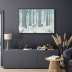 Fairy-Tale Forest Deer Fantasy Canvas Print