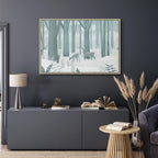 Fairy-Tale Forest Deer Fantasy Canvas Print