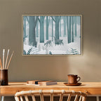 Fairy-Tale Forest Deer Fantasy Canvas Print