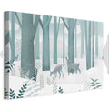 Fairy-Tale Forest Deer Fantasy Canvas Print