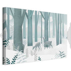 Fairy-Tale Forest Deer Fantasy Canvas Print