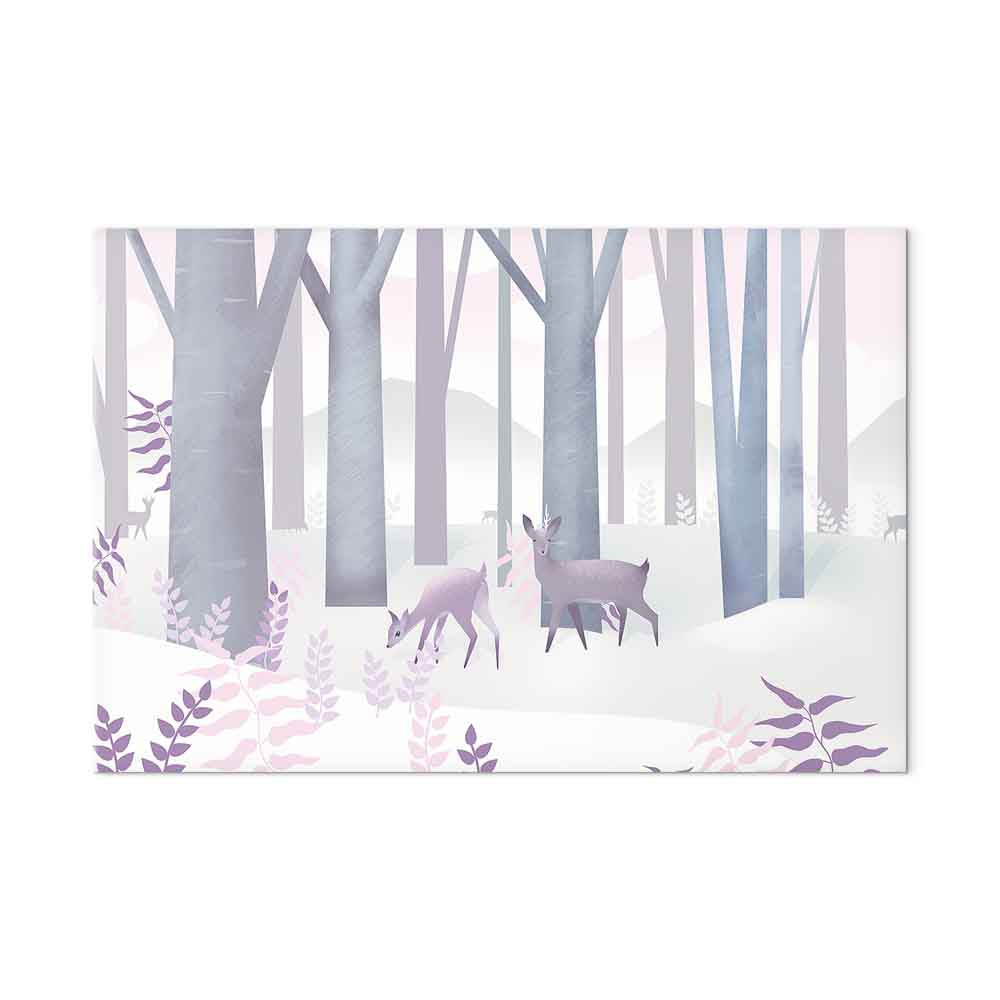 Fairy-Tale Deer Forest Fantasy Canvas Print