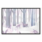 Fairy-Tale Deer Forest Fantasy Canvas Print