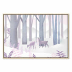 Fairy-Tale Deer Forest Fantasy Canvas Print