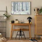 Fairy-Tale Deer Forest Fantasy Canvas Print