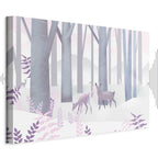 Fairy-Tale Deer Forest Fantasy Canvas Print