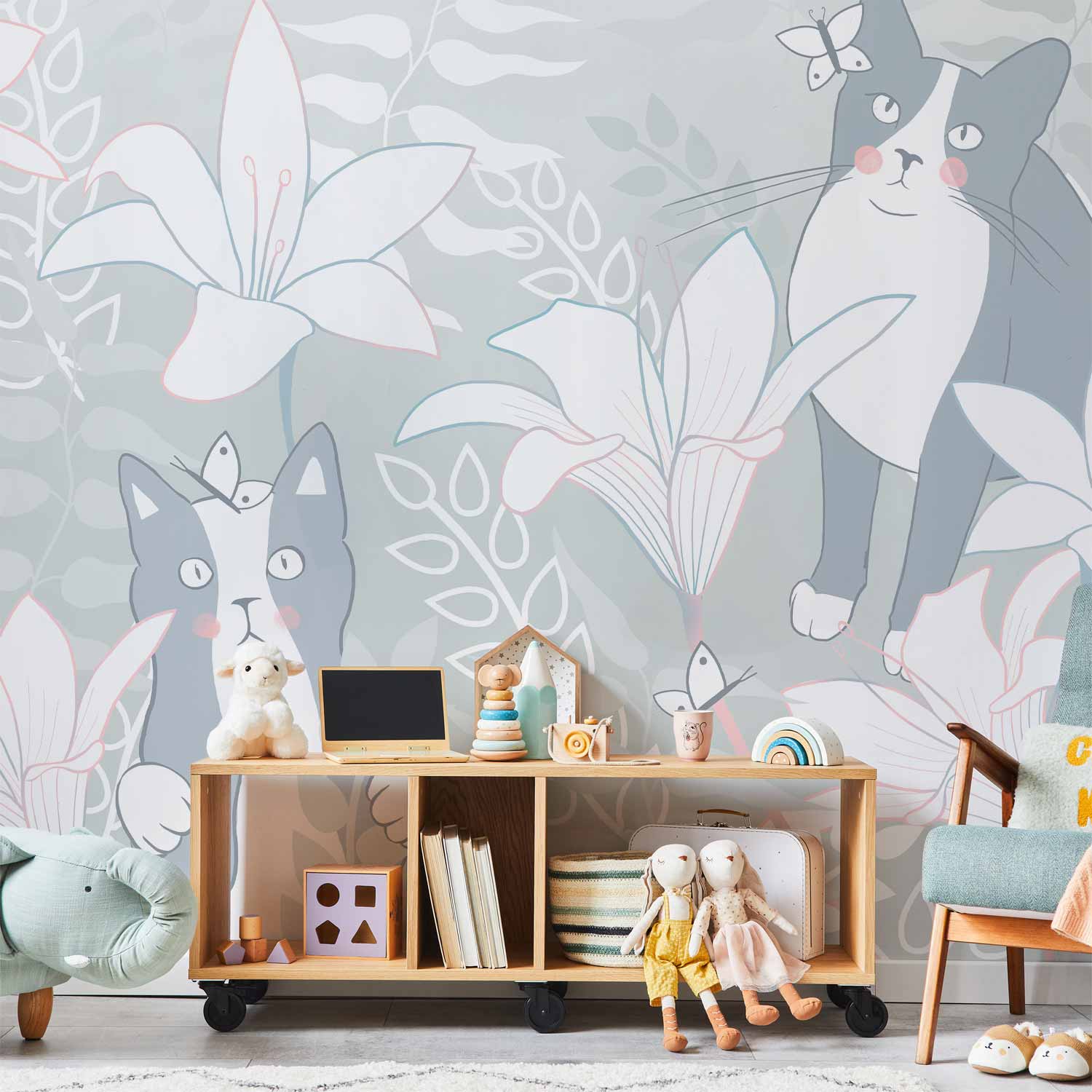 Wandbild „Katzen sind wichtig“ – Erste Variante