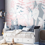 Cat and Girl Fantasy Wall Mural