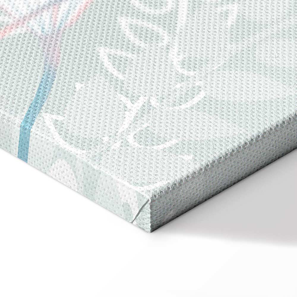 Cat and Girl Fantasy Wide Canvas Print