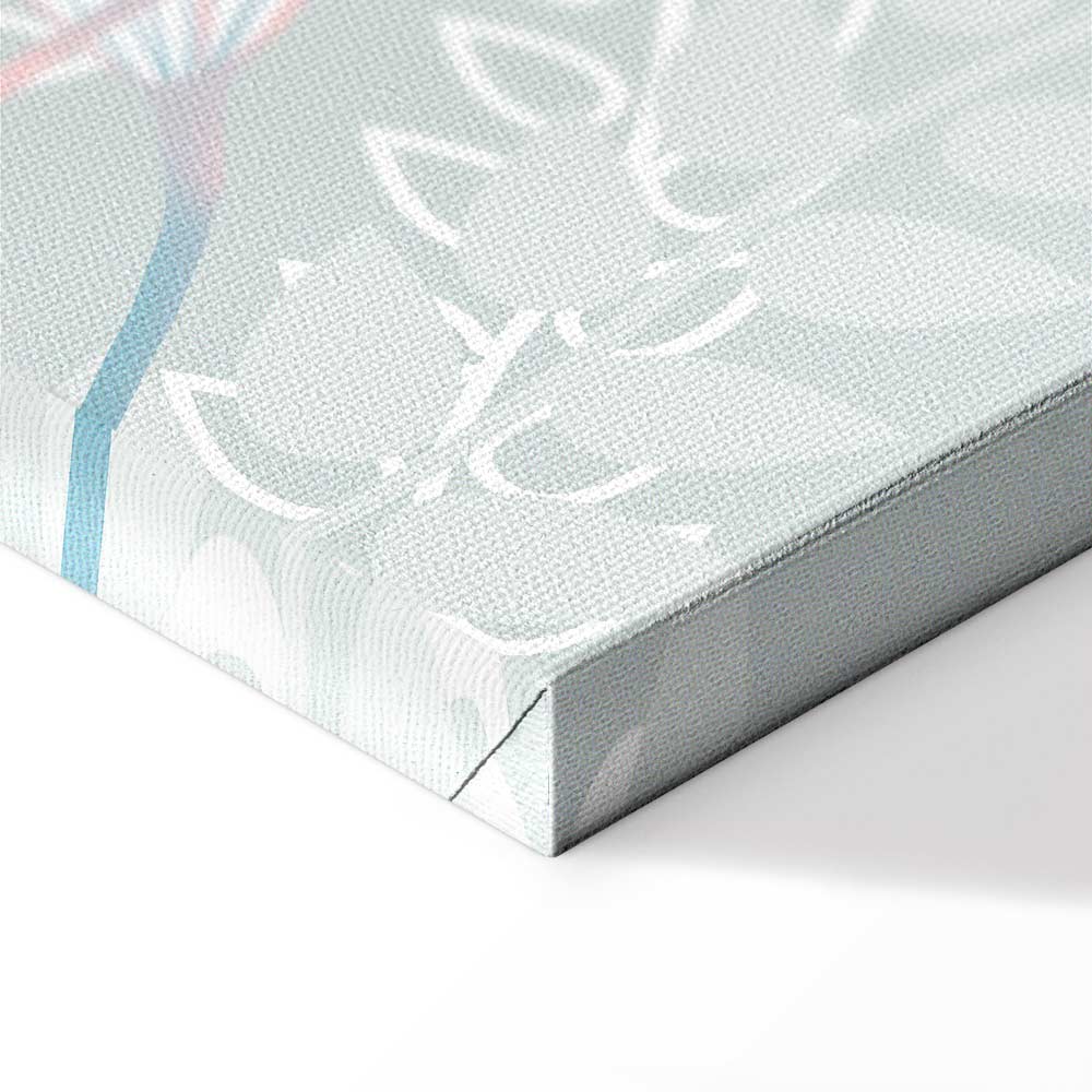 Cat and Girl Fantasy Wide Canvas Print