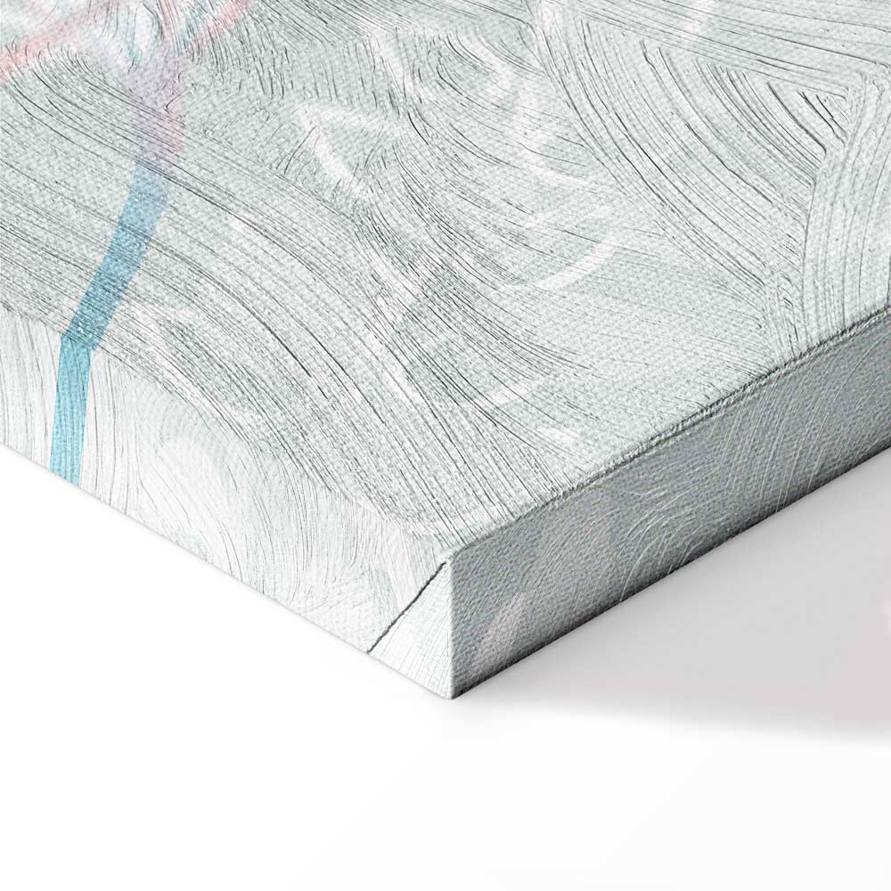 Cat and Girl Fantasy Wide Canvas Print