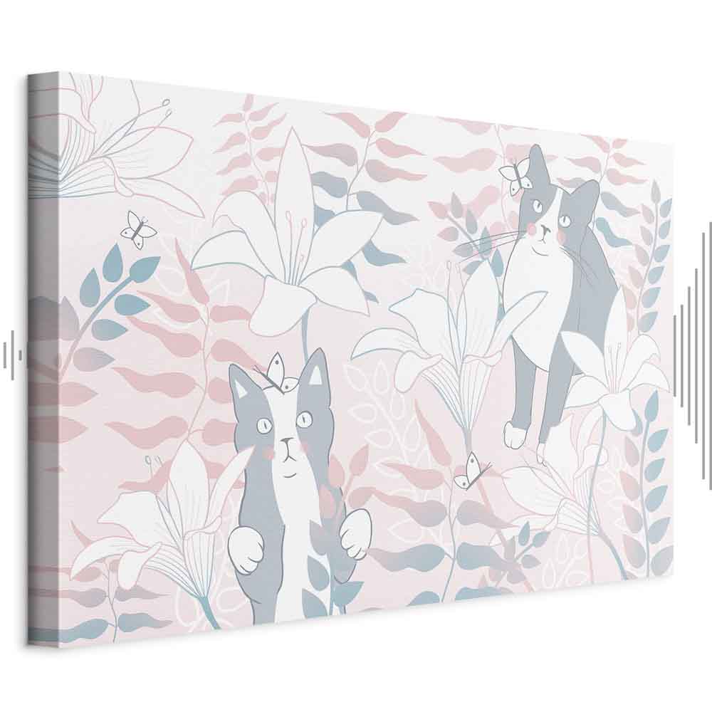 Cat and Girl Fantasy Canvas Print