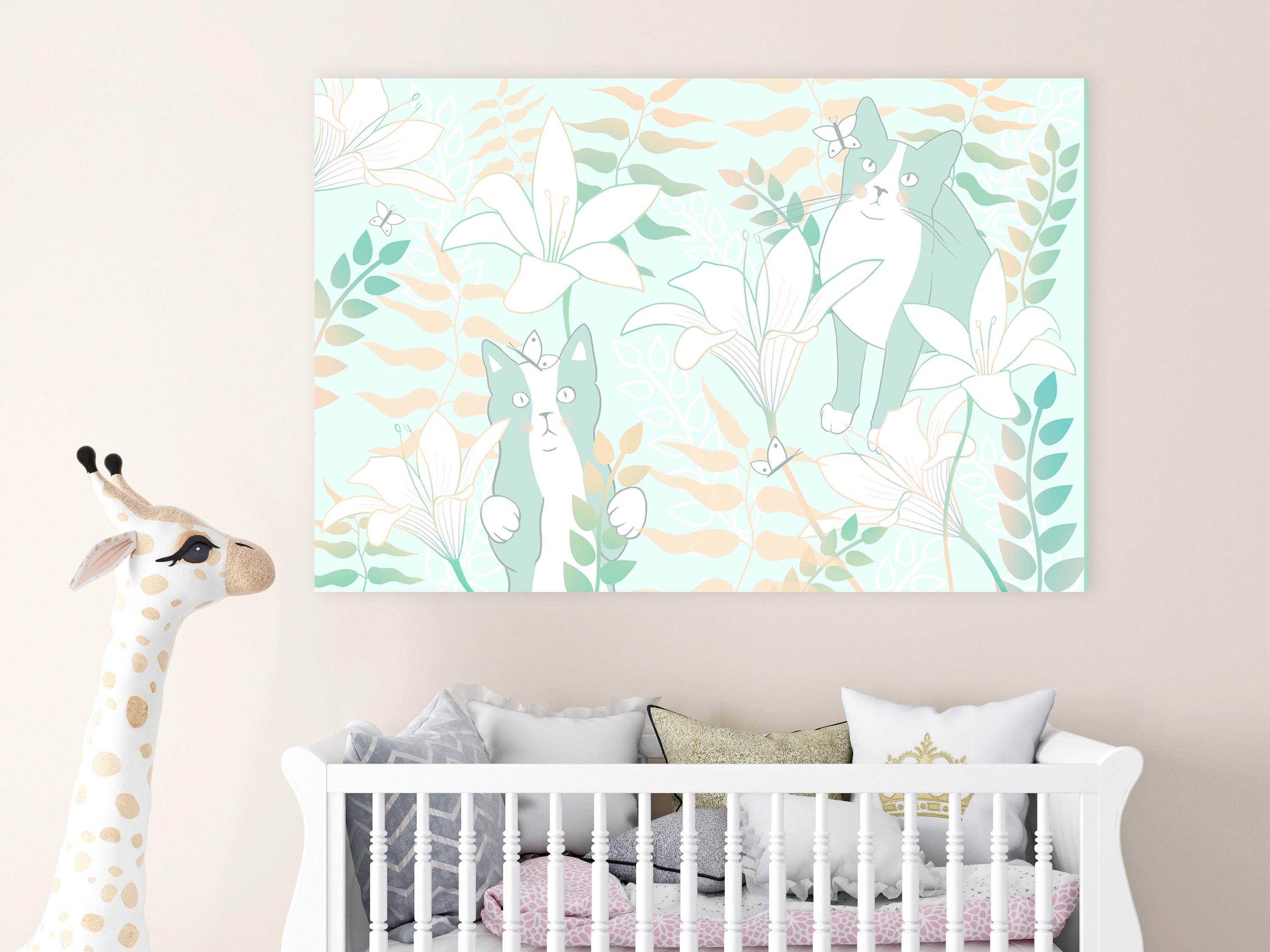 Canvas Print Cat Matters 1 Part Wide Third Variant