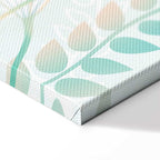 Girl with Cats and Butterflies Floral Canvas Print