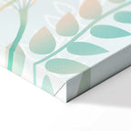 Girl with Cats and Butterflies Floral Canvas Print