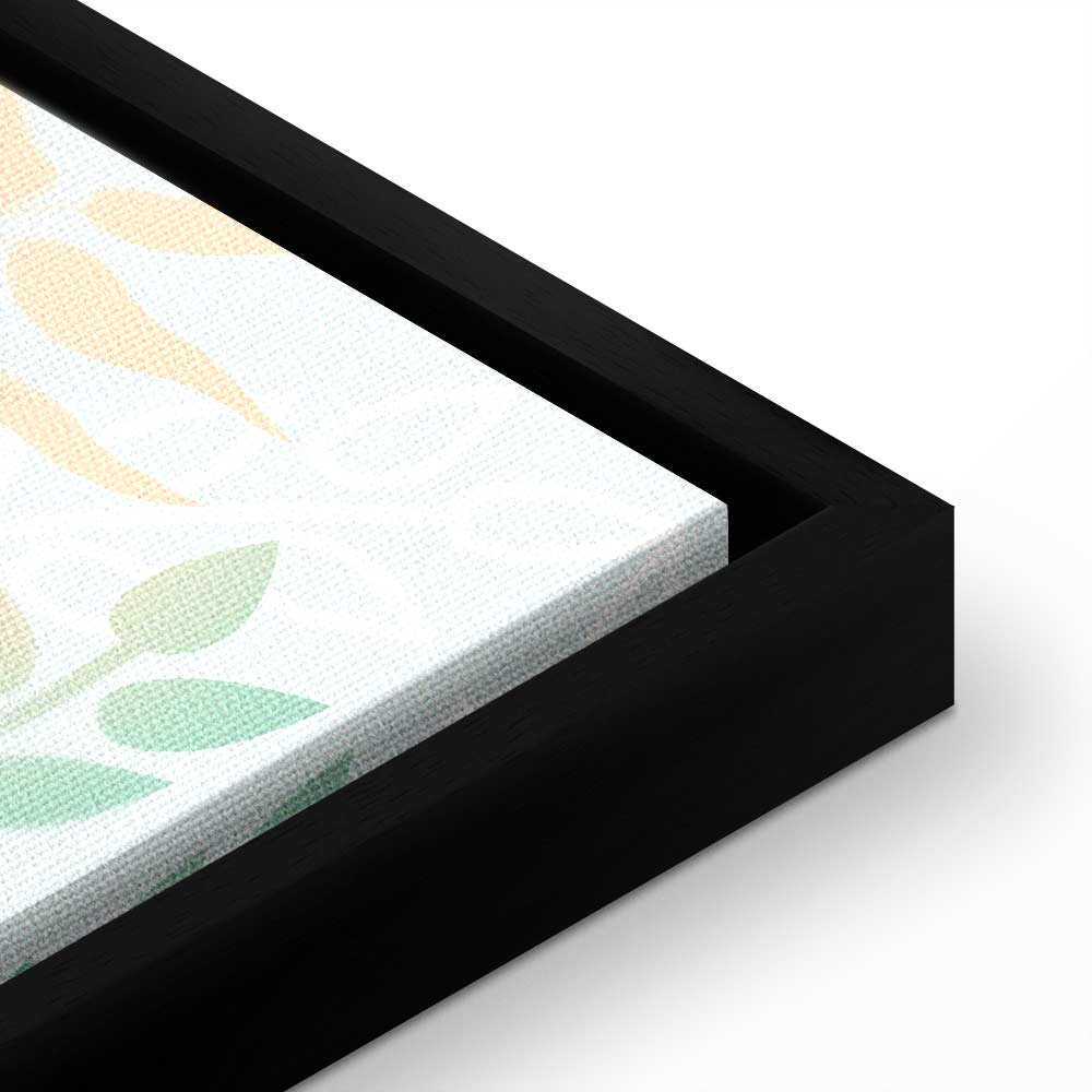 Girl with Cats and Butterflies Floral Canvas Print