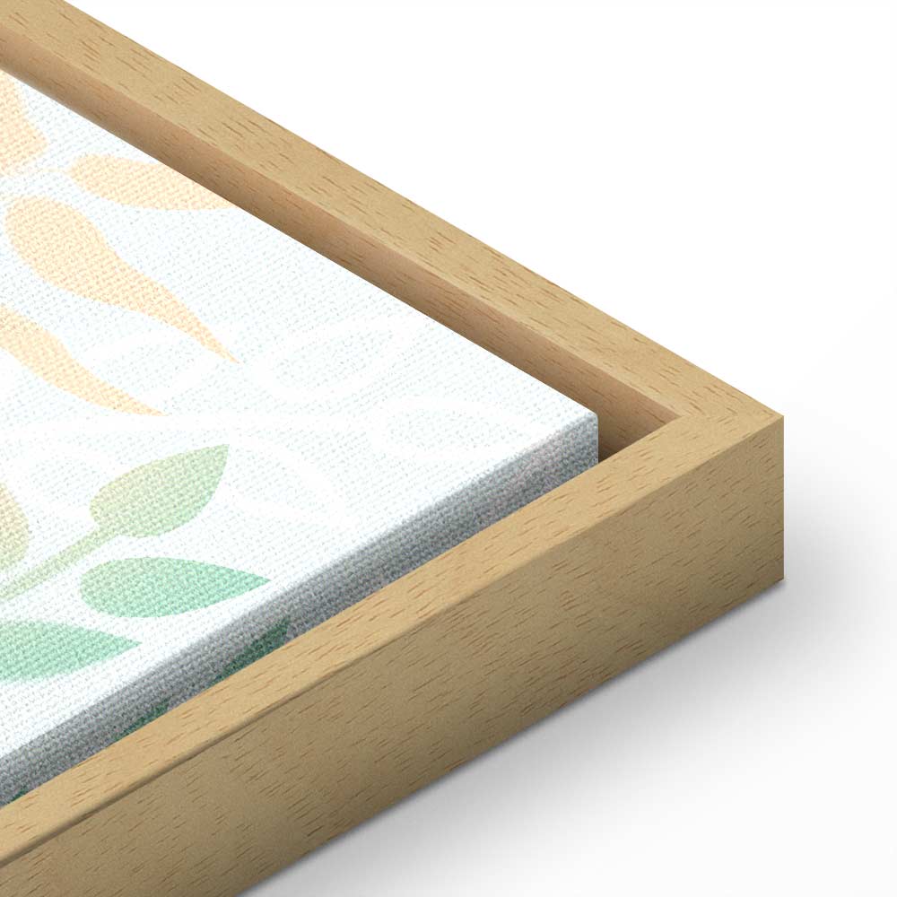 Girl with Cats and Butterflies Floral Canvas Print