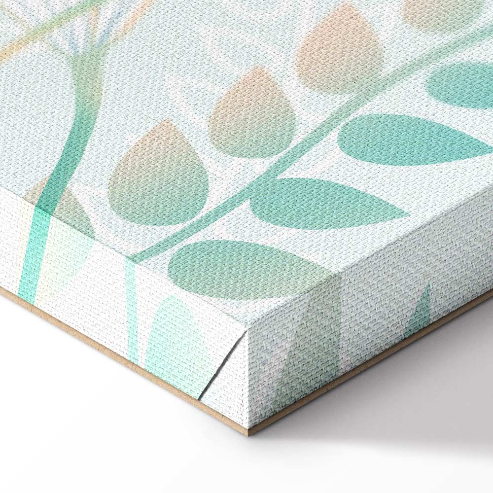 Girl with Cats and Butterflies Floral Canvas Print