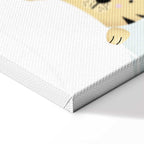 Fairy-Tale Zoo Animals Fantasy Canvas Print (3 Parts)