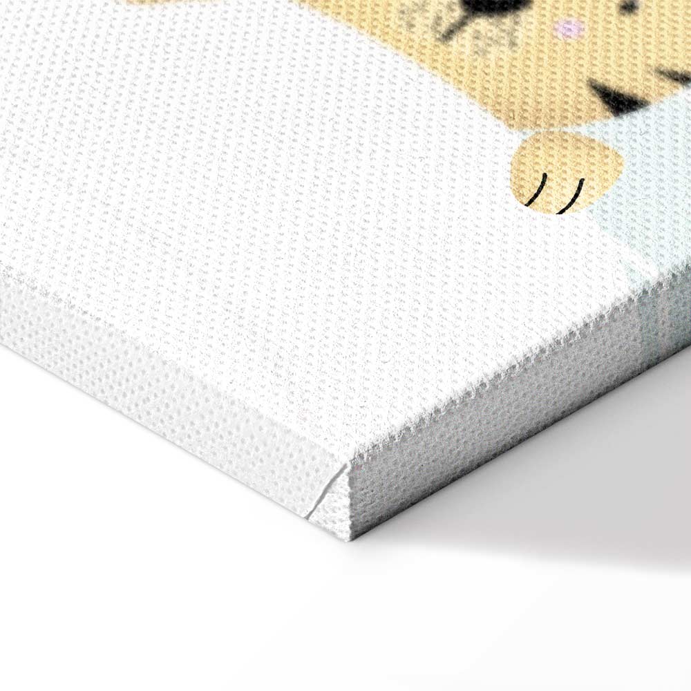 Fairy-Tale Zoo Animals Fantasy Canvas Print (3 Parts)