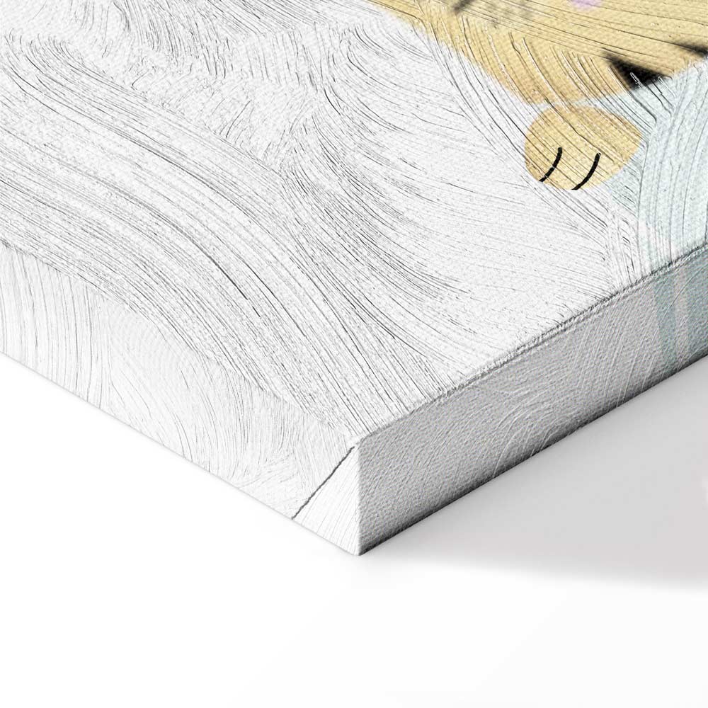 Fairy-Tale Zoo Animals Fantasy Canvas Print (3 Parts)