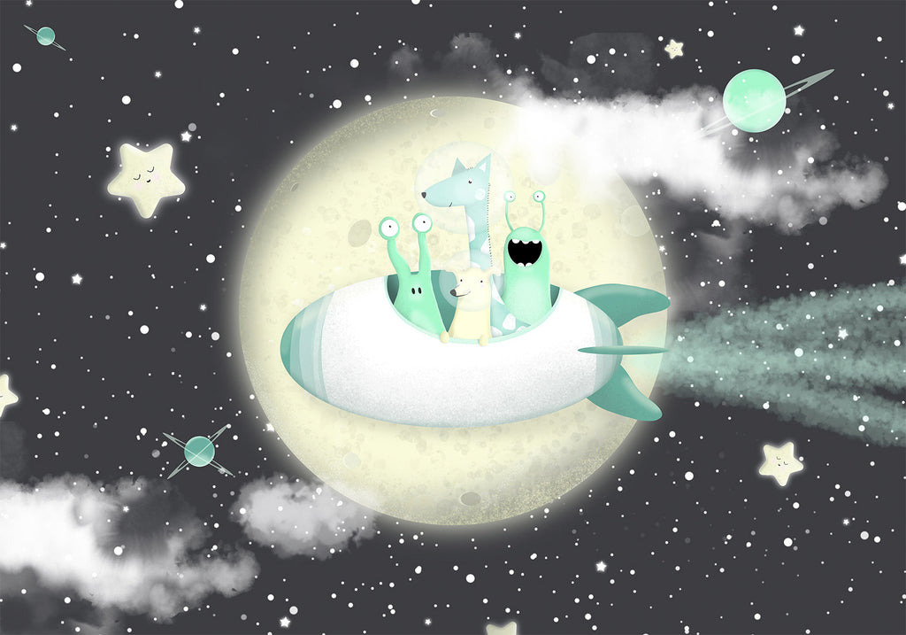 Wall Mural Space Adventure - First Variant