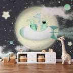 Space Adventure Kids Wall Mural
