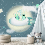 Wall Mural Space Adventure - Multicoloured