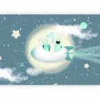 Wall Mural Space Adventure - Multicoloured