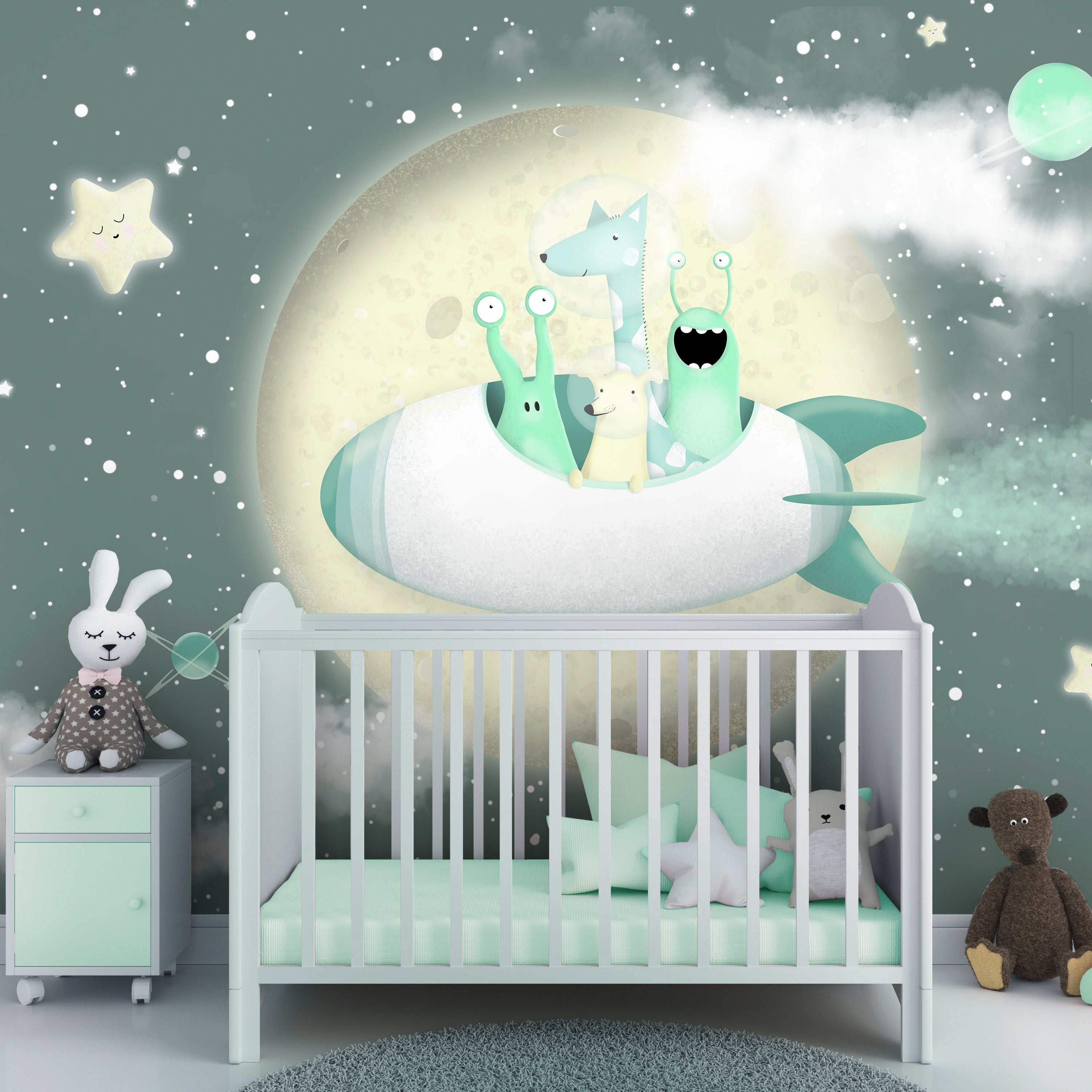 Wall Mural Space Adventure Third Variant