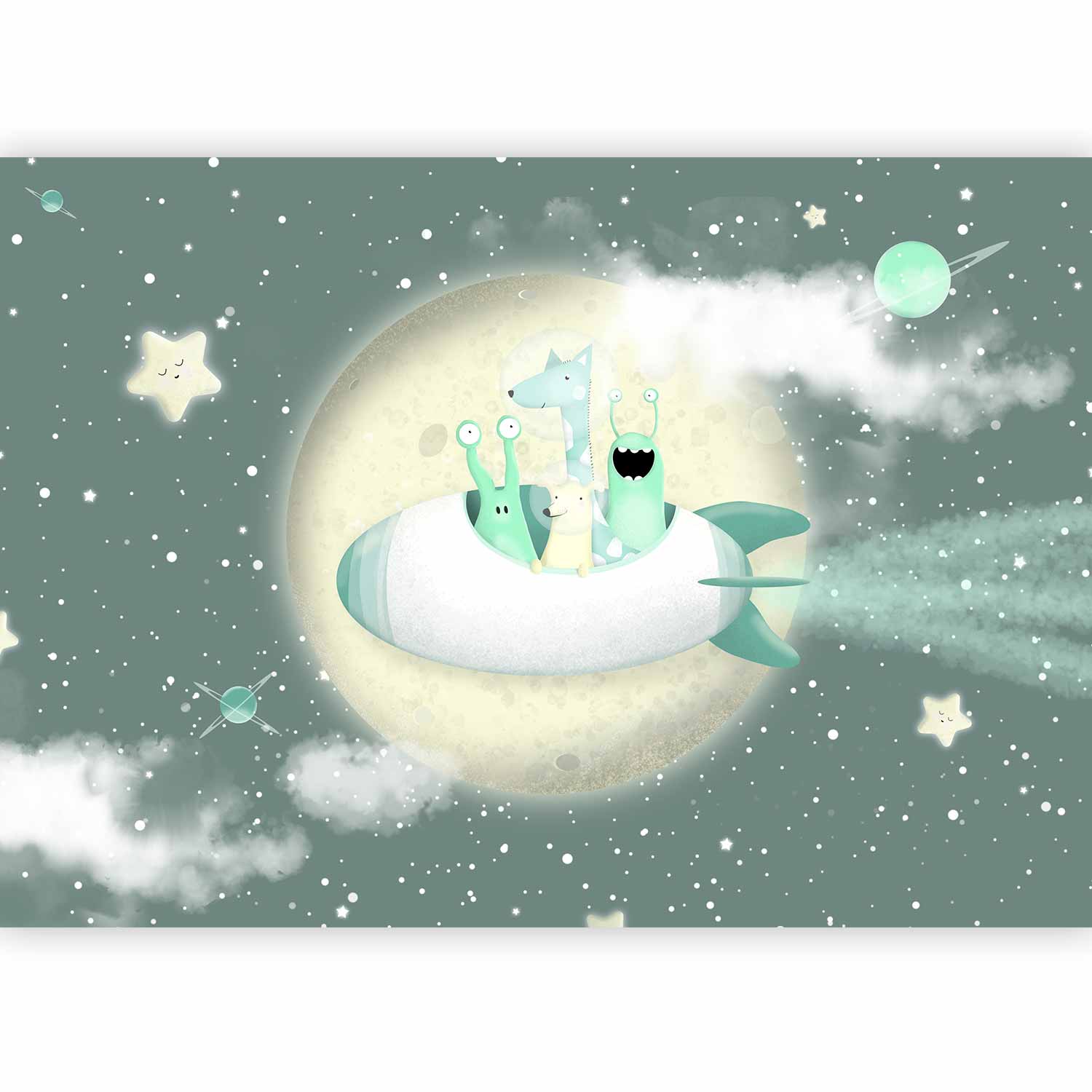 Wall Mural Space Adventure Third Variant