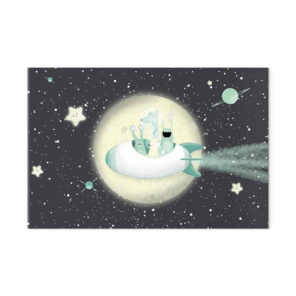 Rocket Crew Space Canvas Print