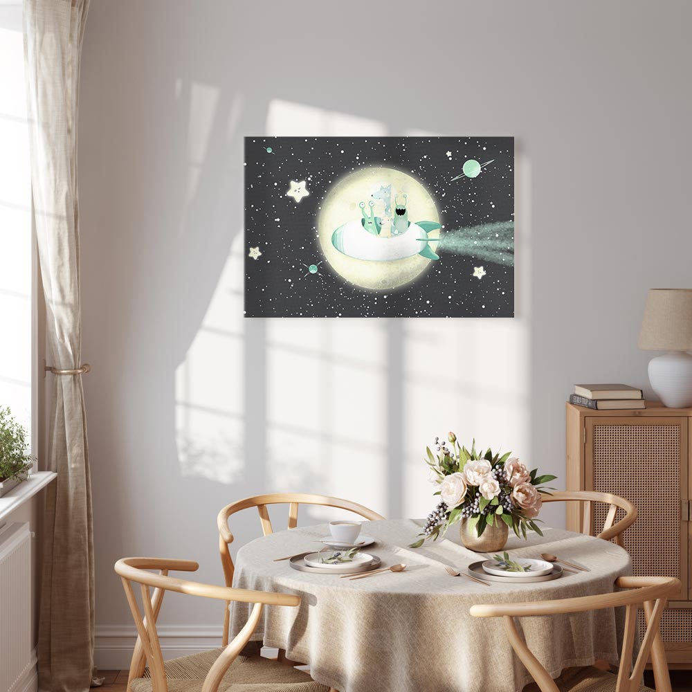 Rocket Crew Space Canvas Print